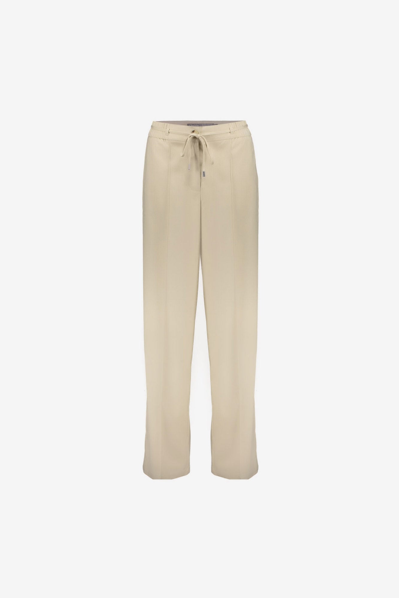 Geisha beige pantalon met strikkoord
