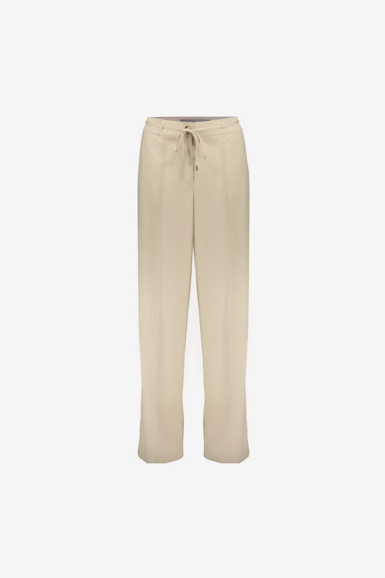 Geisha beige pantalon met strikkoord