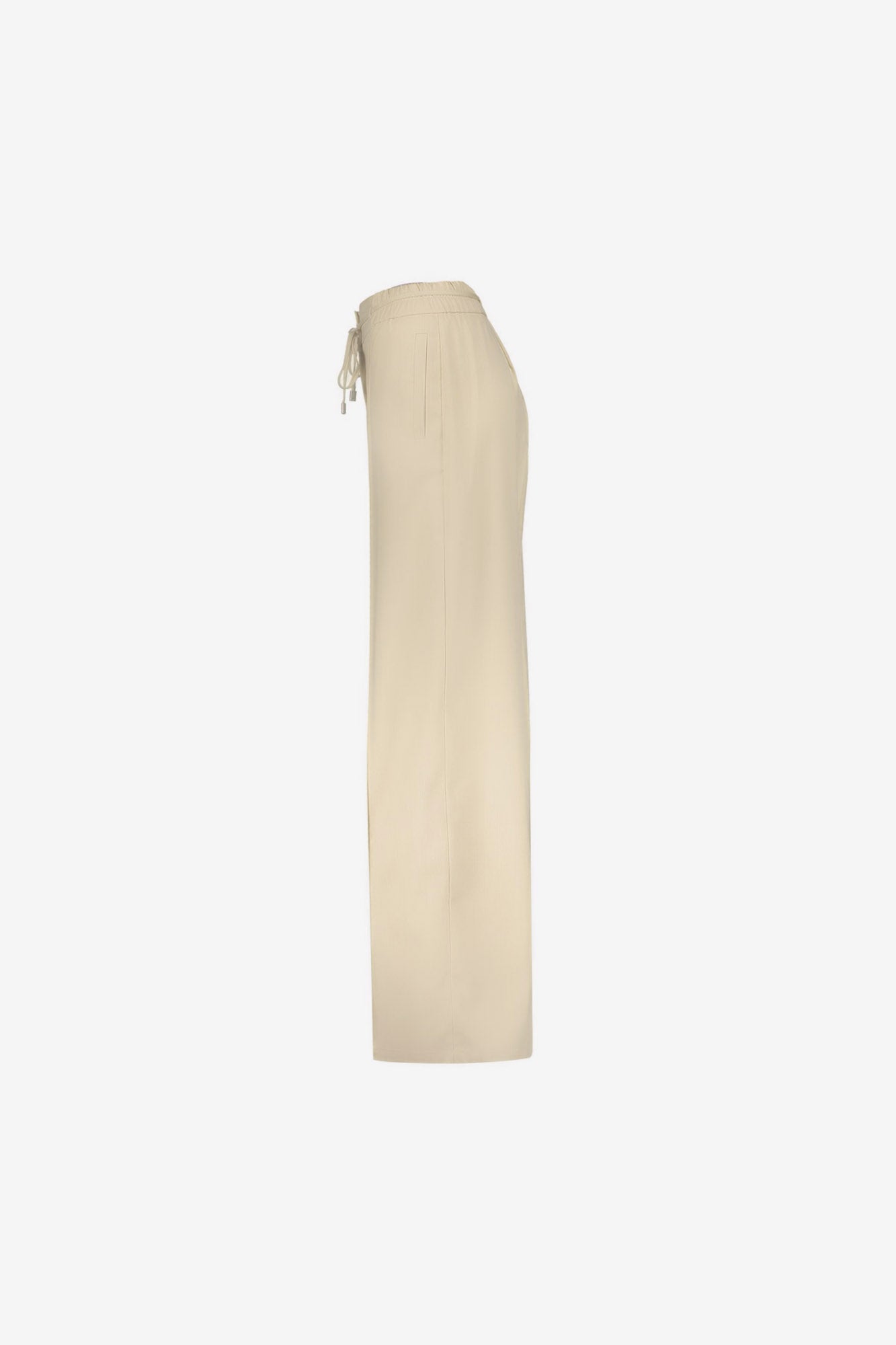 Geisha beige pantalon met strikkoord