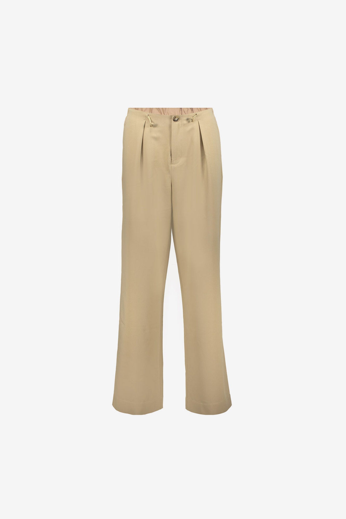 Geisha zandkleurige pantalon met drawstring