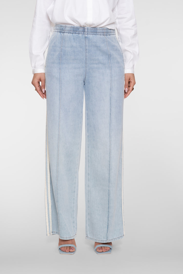 Geisha relaxed jeans met sportieve zijstrepen