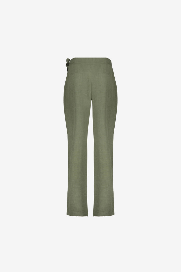 Geisha pantalon met linnenlook