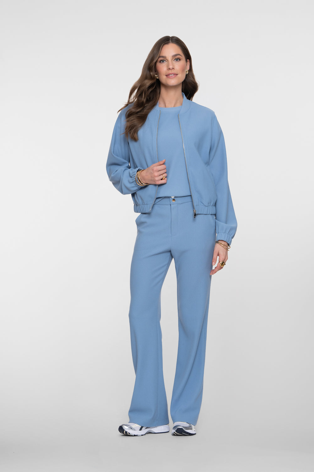 Geisha comfy broek met honeycomb structuur