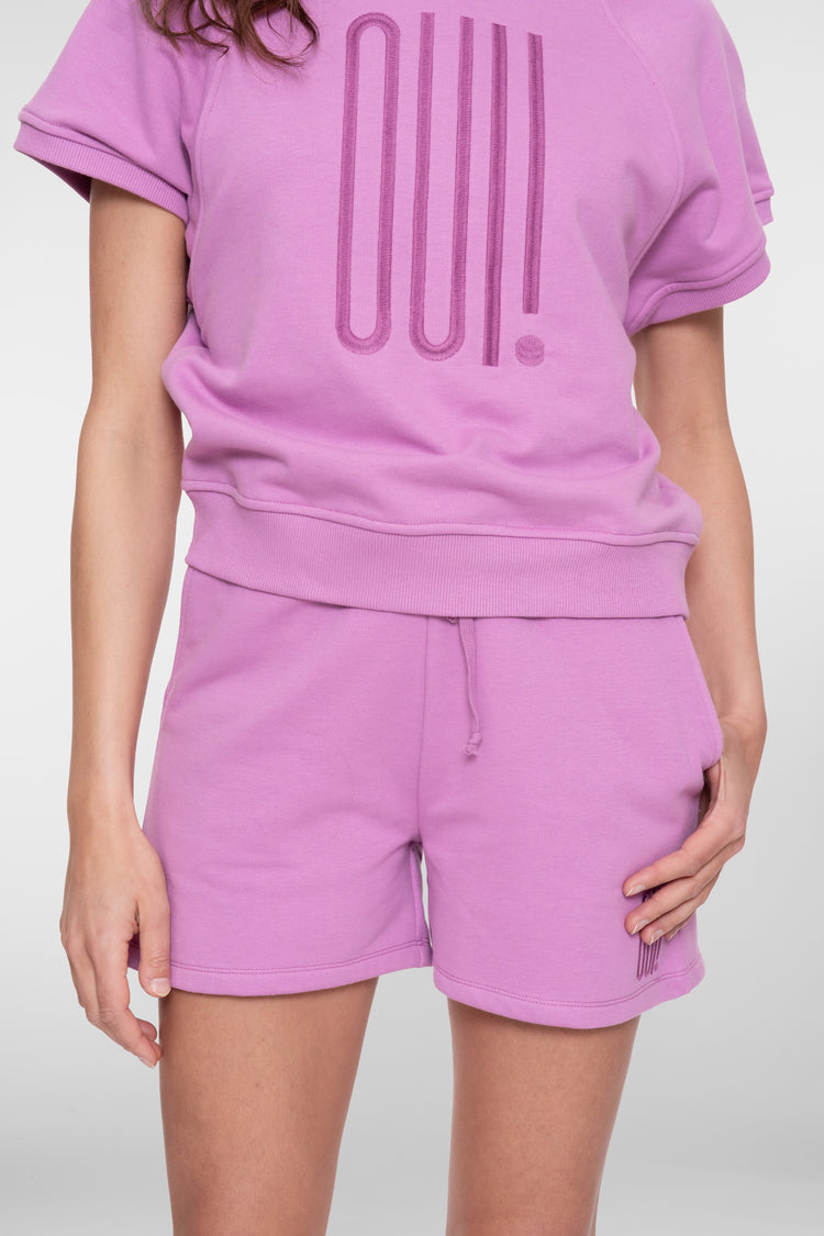 Geisha short sweat ''OUI''