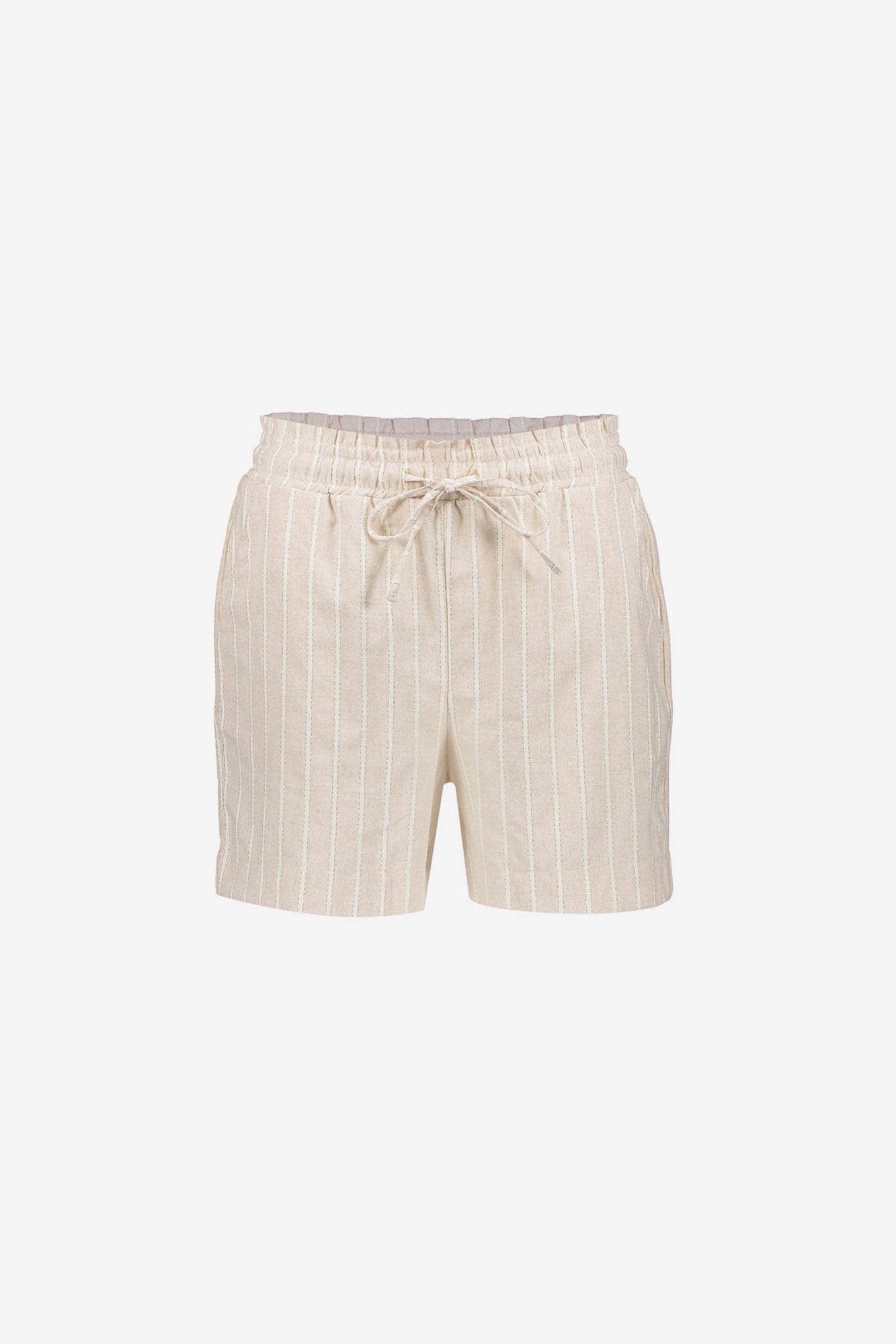 Geisha gestreepte paperbag short met lurex