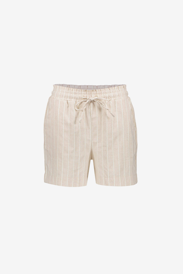 Geisha gestreepte paperbag short met lurex