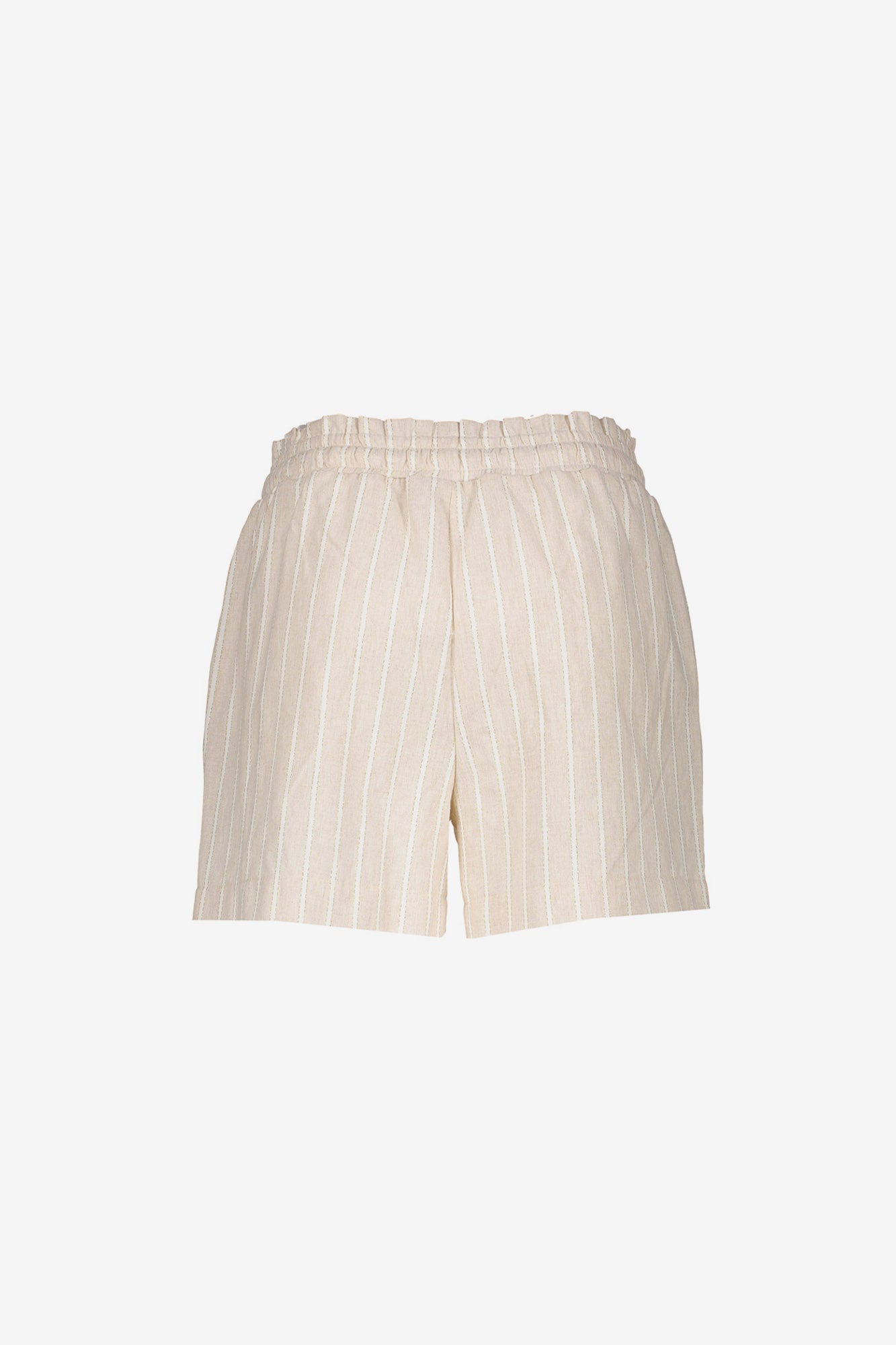 Geisha gestreepte paperbag short met lurex