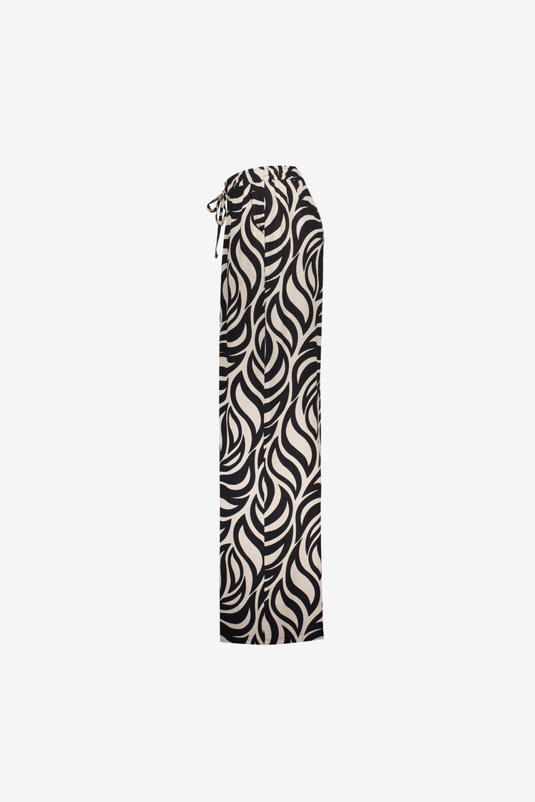 Geisha pantalon met swirldessin