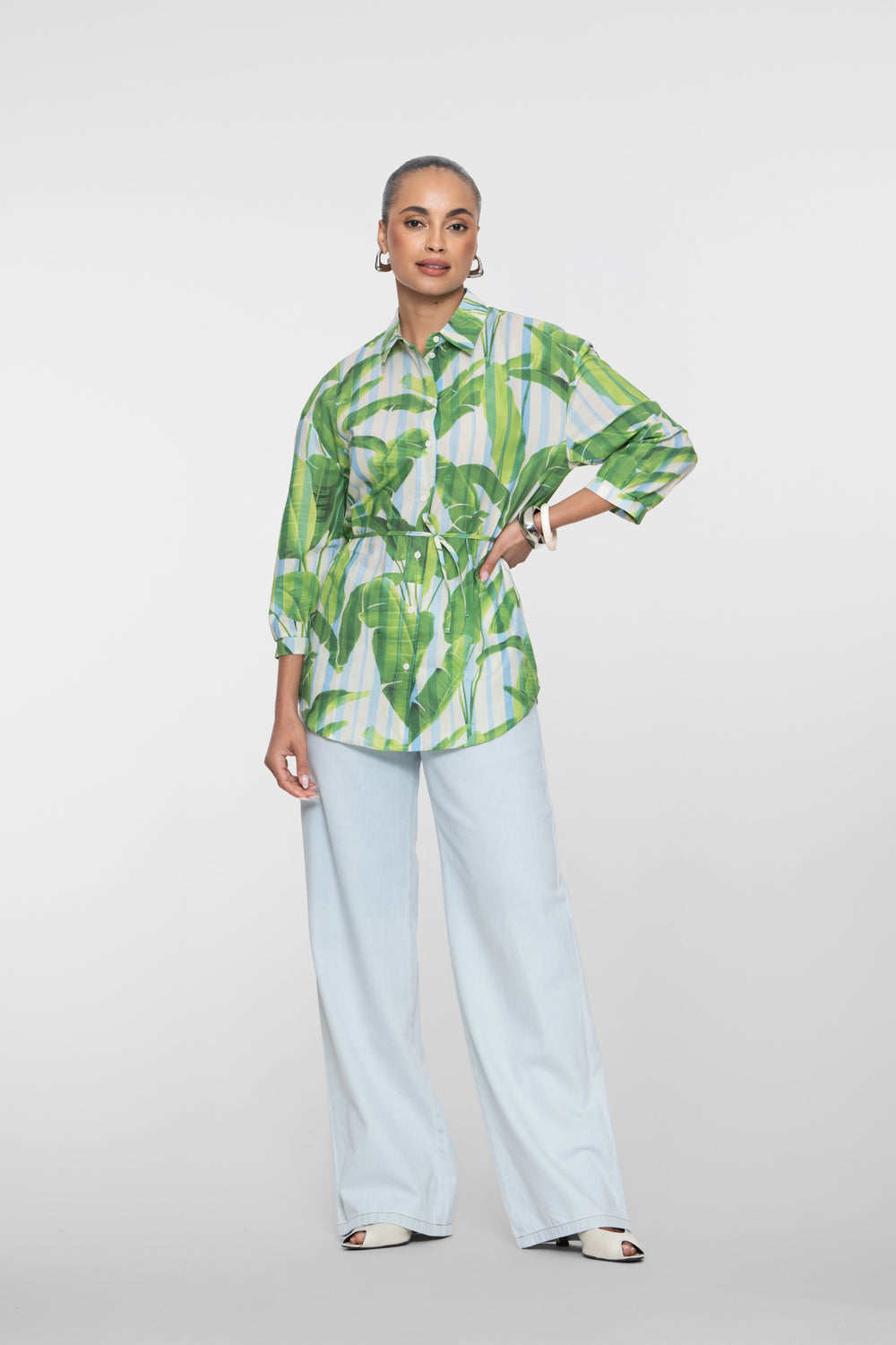 Geisha straight leg jeans met elastiek