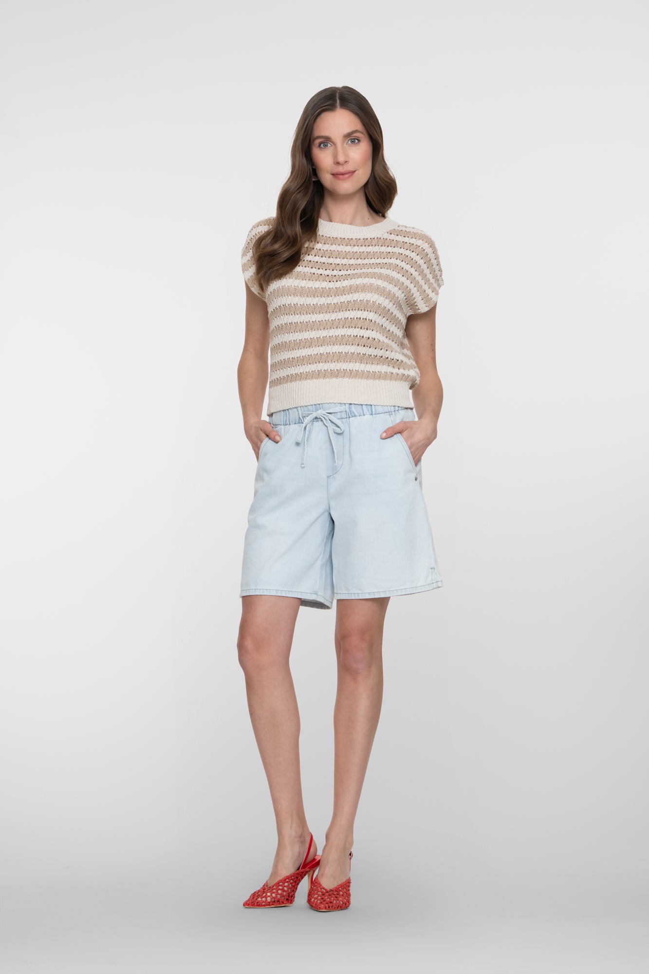 Geisha denim loose fit short