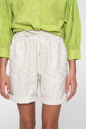 Geisha jaquard short met elastische tailleband