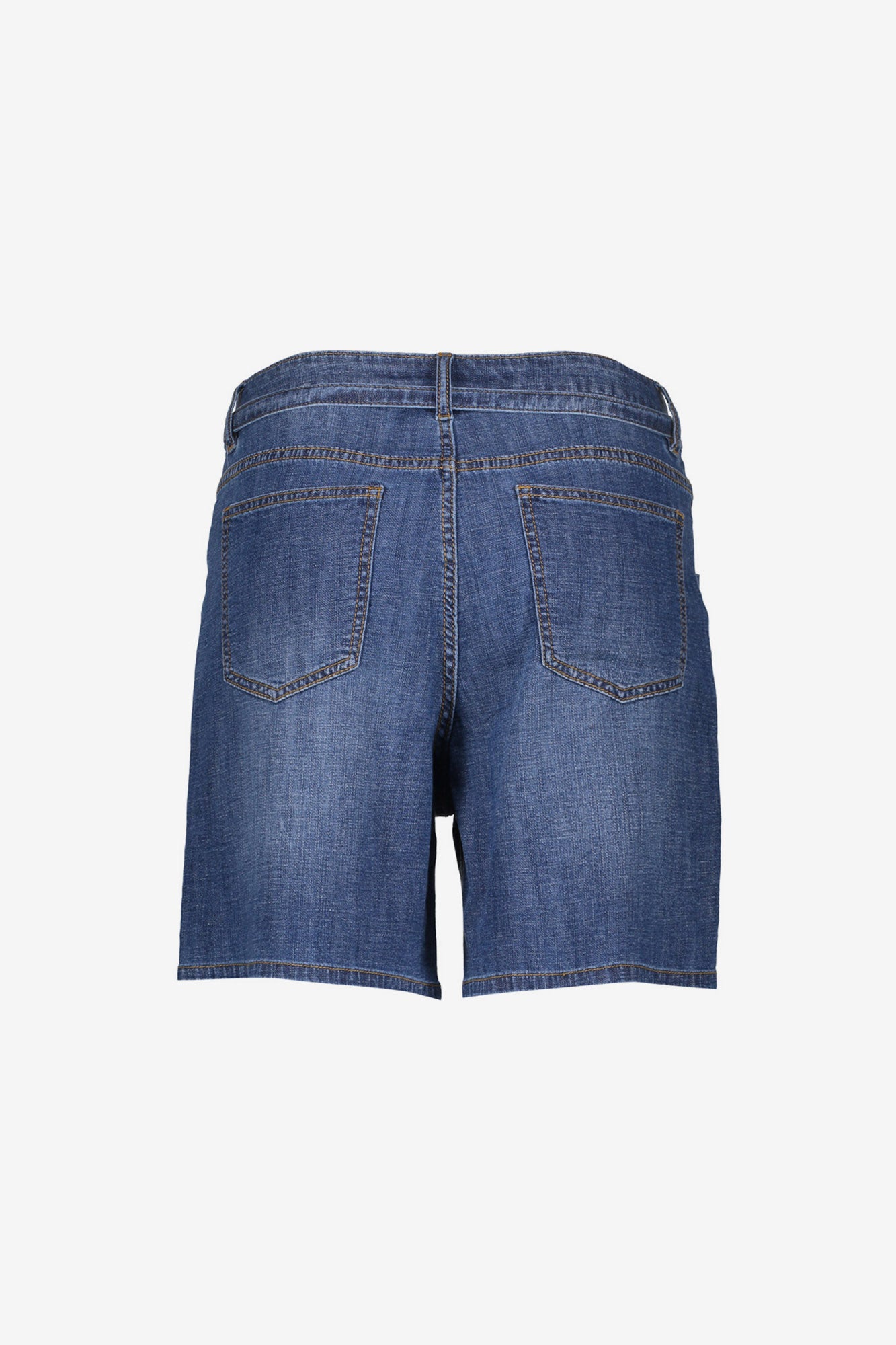 Geisha denim short met strikceintuur