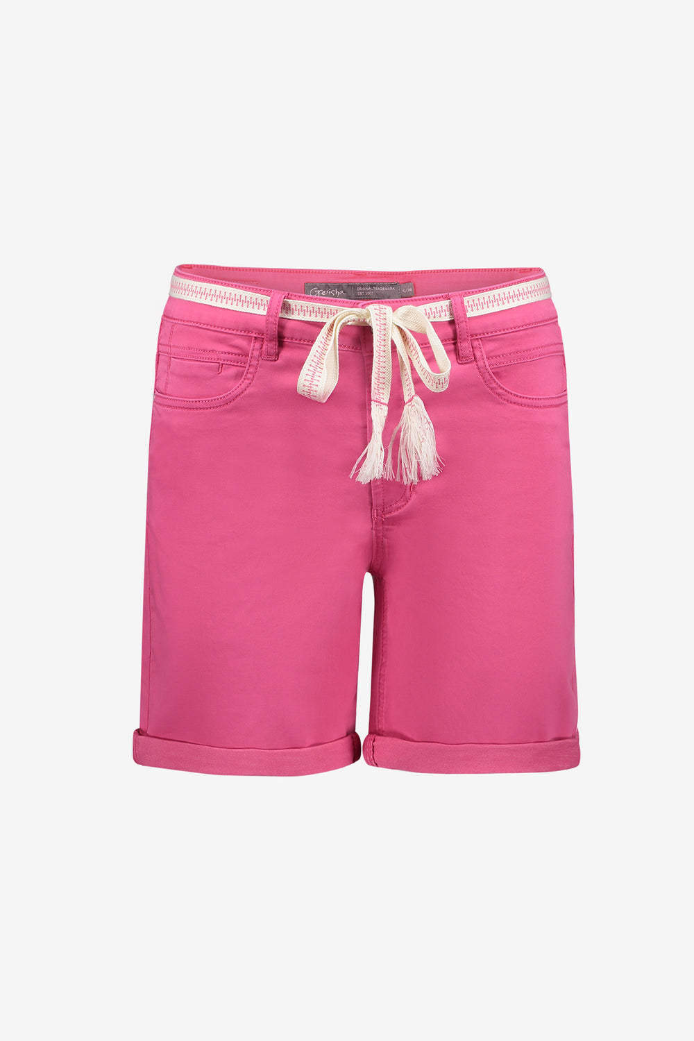 Geisha short met strikceintuur en zakken