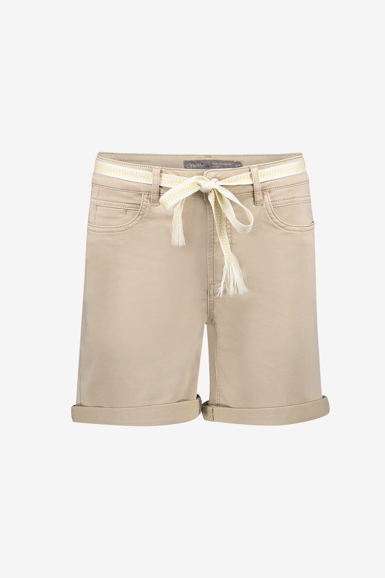 Geisha short met strikceintuur en zakken
