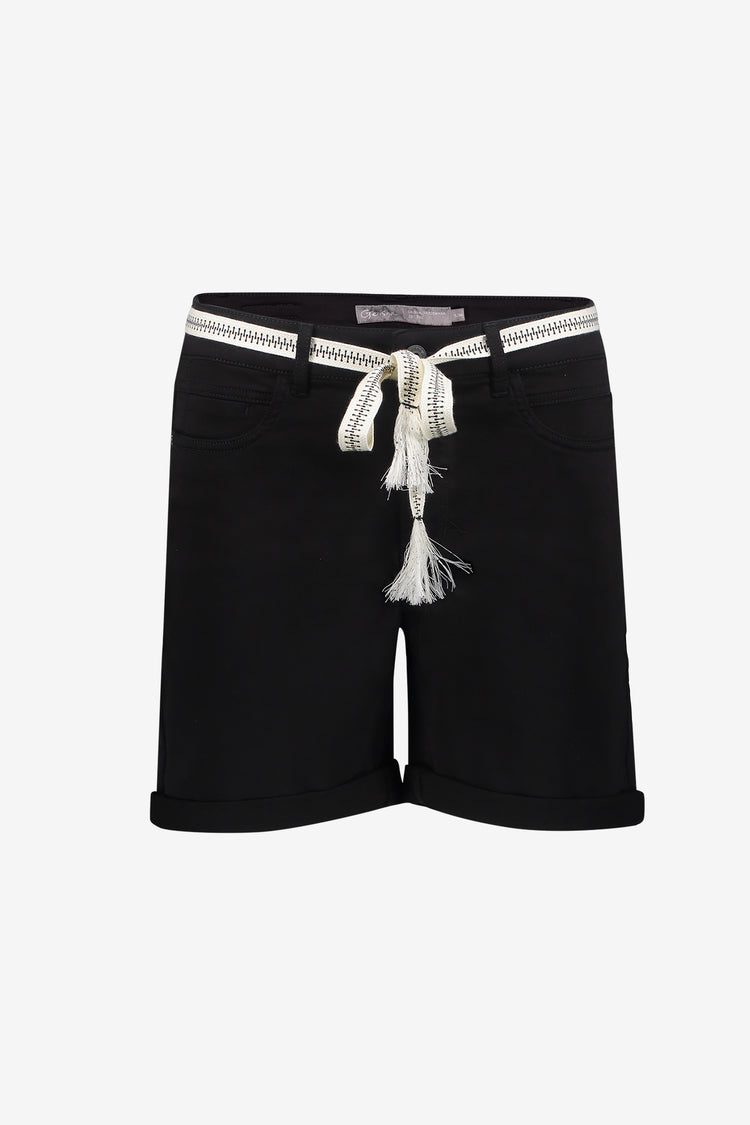 Geisha short met strikceintuur en zakken