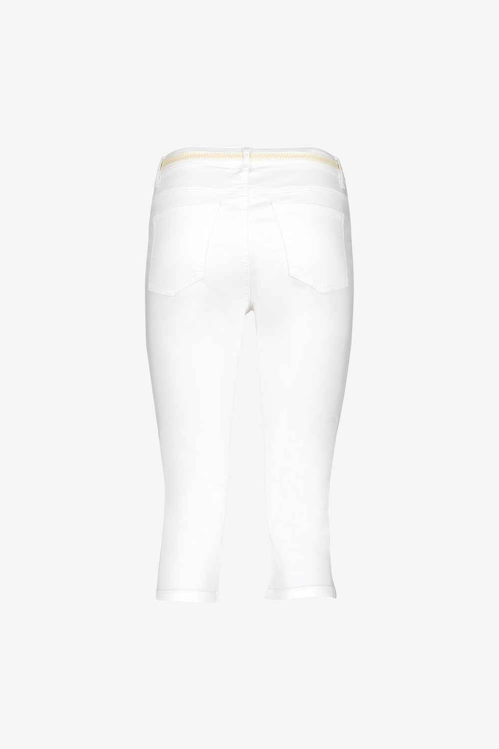 Geisha capri jeans met strikceintuur en comfortabele pasvorm