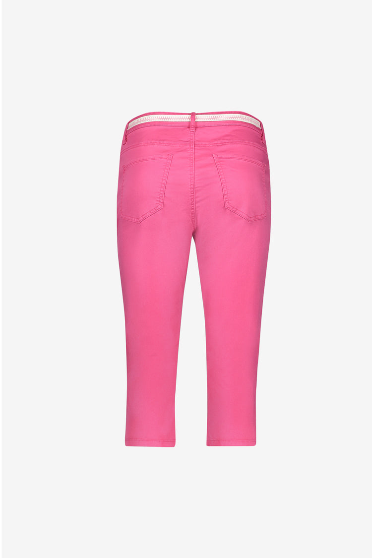Geisha capri jeans met strikceintuur en comfortabele pasvorm