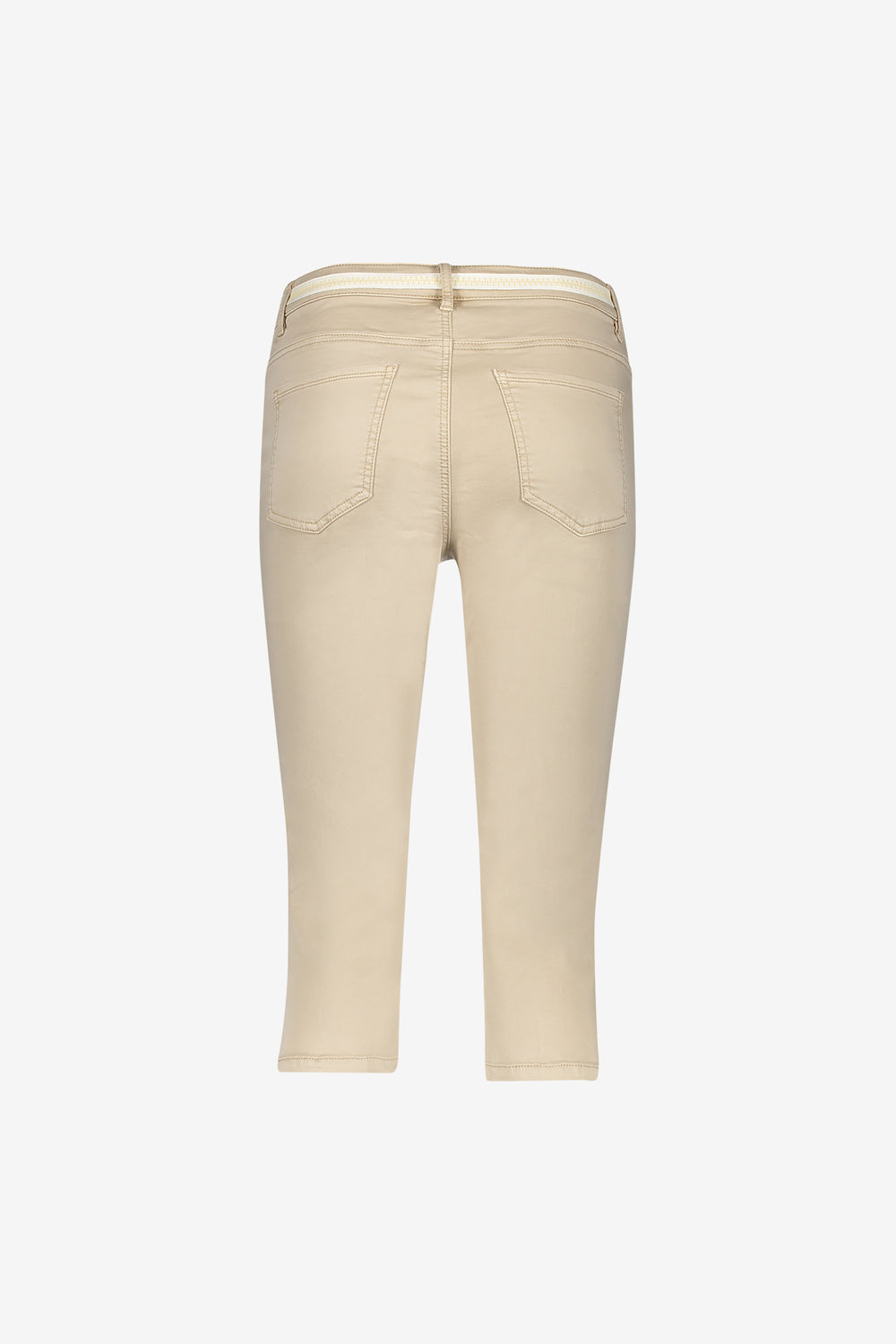 Geisha capri jeans met strikceintuur en comfortabele pasvorm