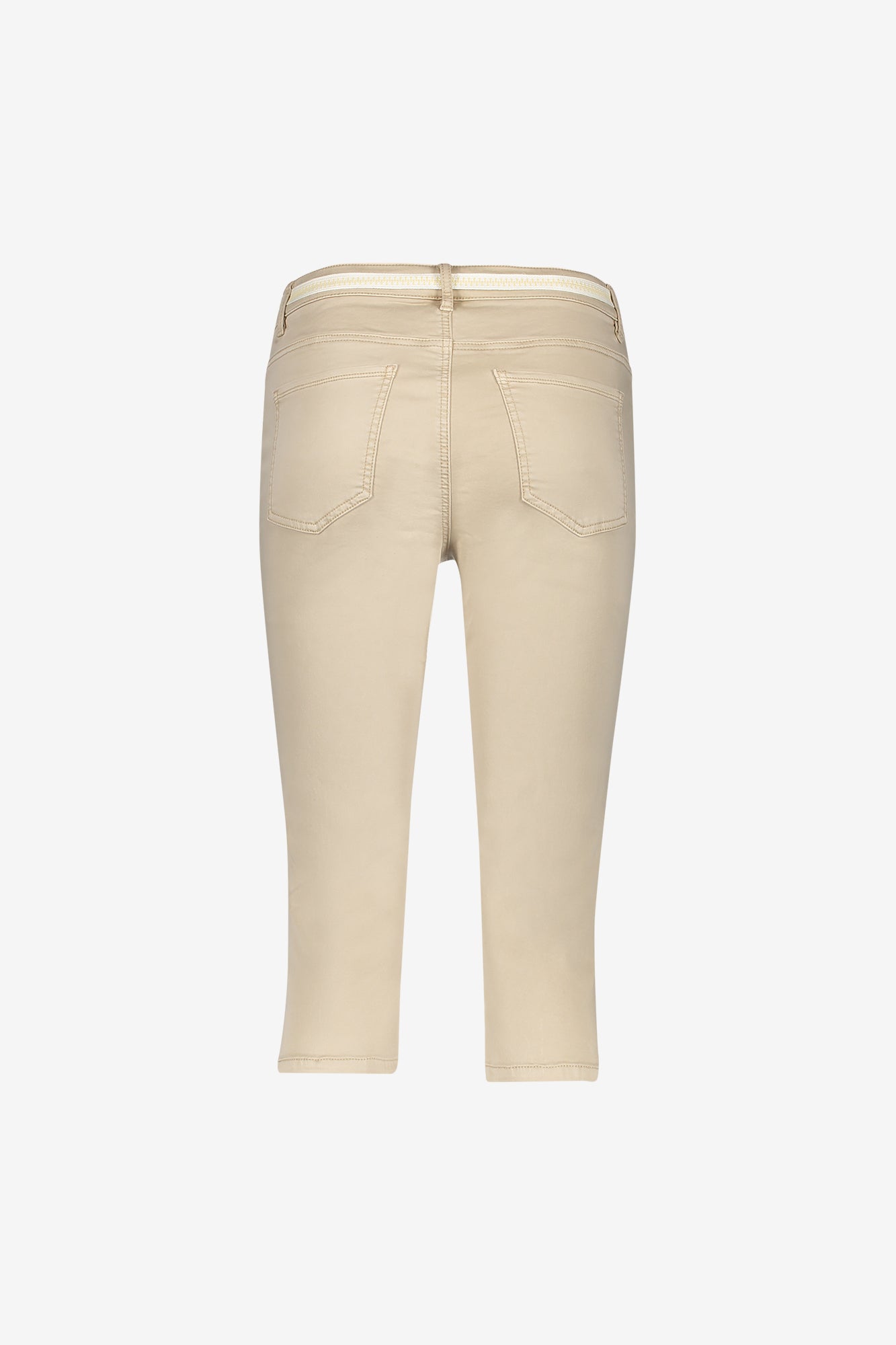 Geisha capri jeans met strikceintuur en comfortabele pasvorm