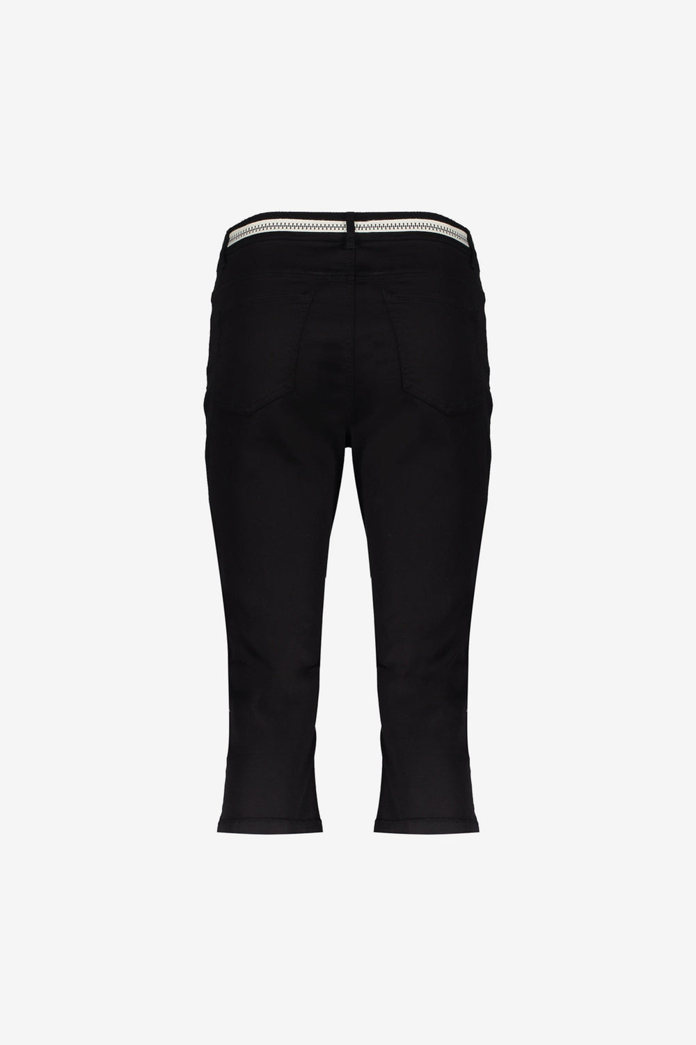Geisha capri jeans met strikceintuur en comfortabele pasvorm