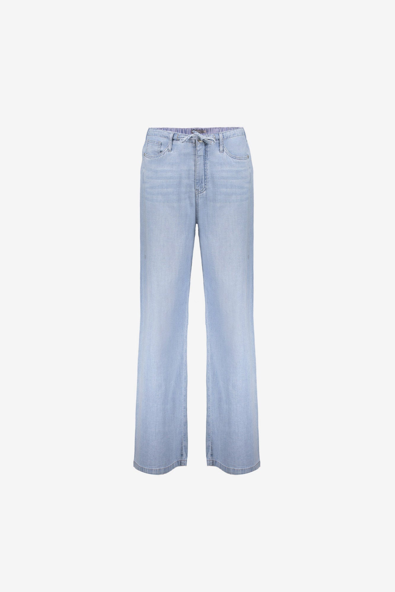 Geisha jeans met hoge taille en strikkoord