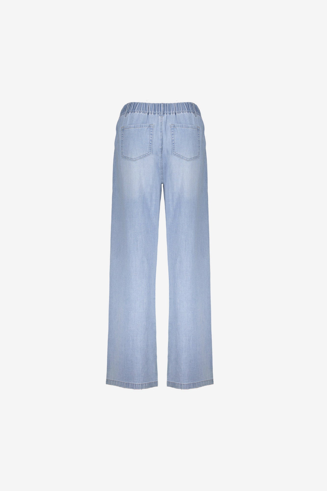 Geisha jeans met hoge taille en strikkoord