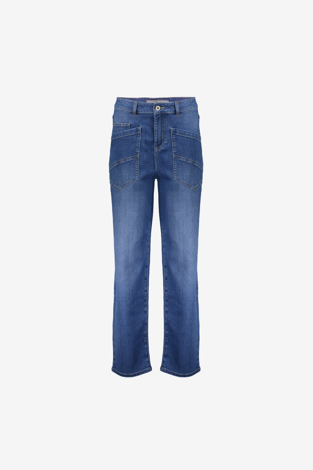 Geisha jeans met rechte pijp en stoere zakdetails