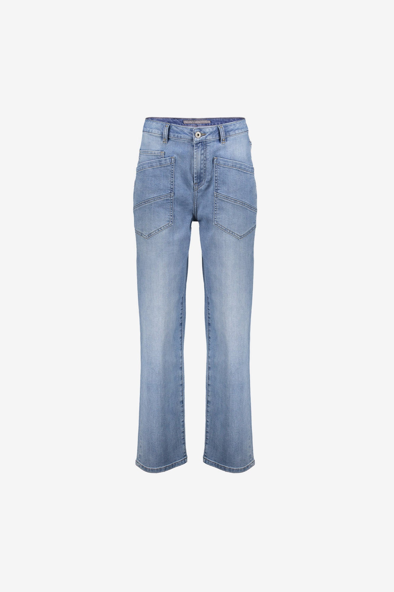 Geisha jeans met rechte pijp en stoere zakdetails