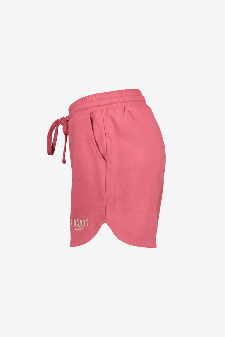 Geisha sweatshort met strikdetail en sportieve uitstraling