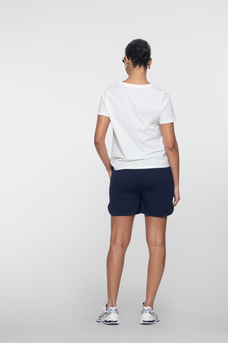 Geisha sweatshort met elastische taille en sportieve uitstraling