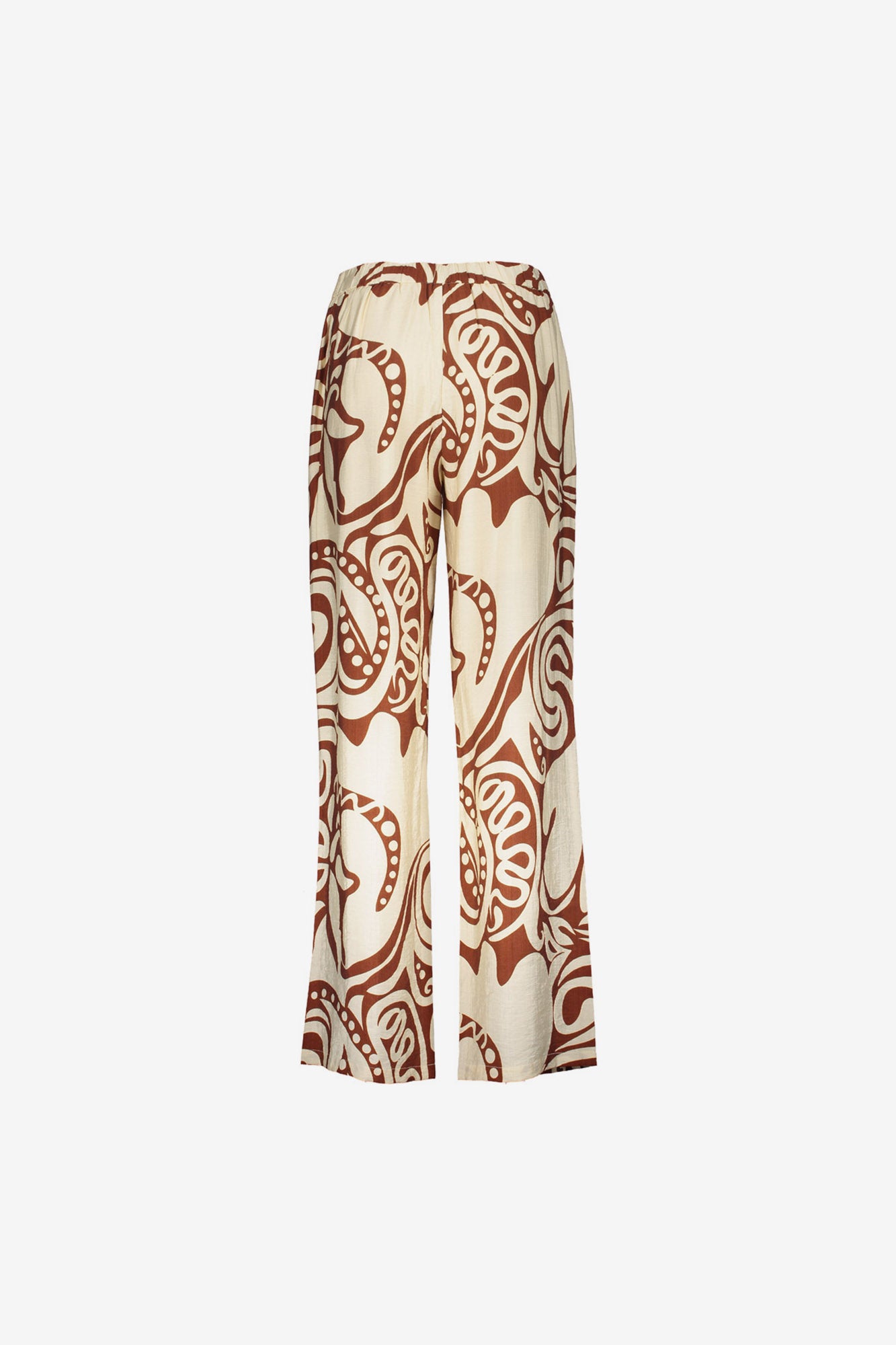Geisha pantalon bi-color swirl print