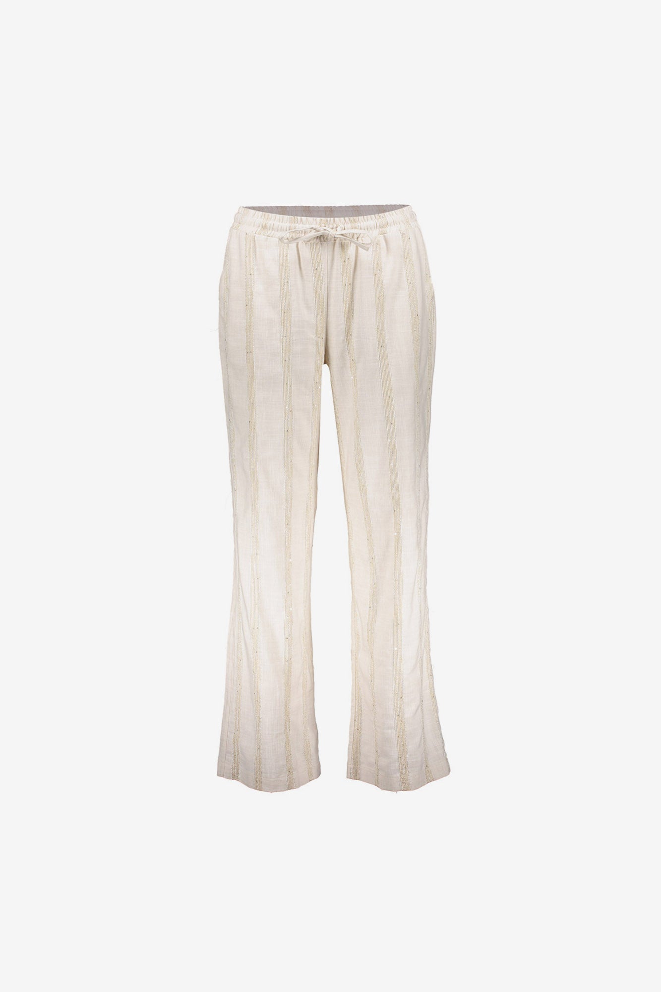 Geisha broek met streepdessin en subtiele shimmer