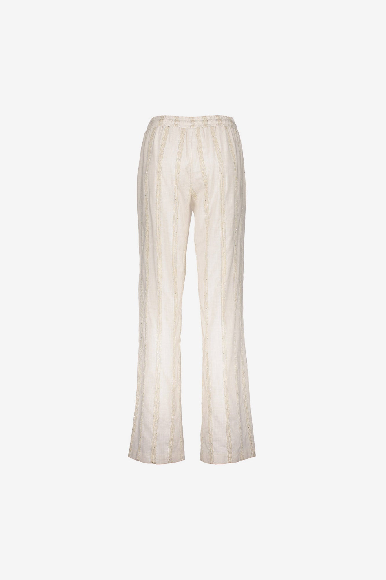 Geisha broek met streepdessin en subtiele shimmer