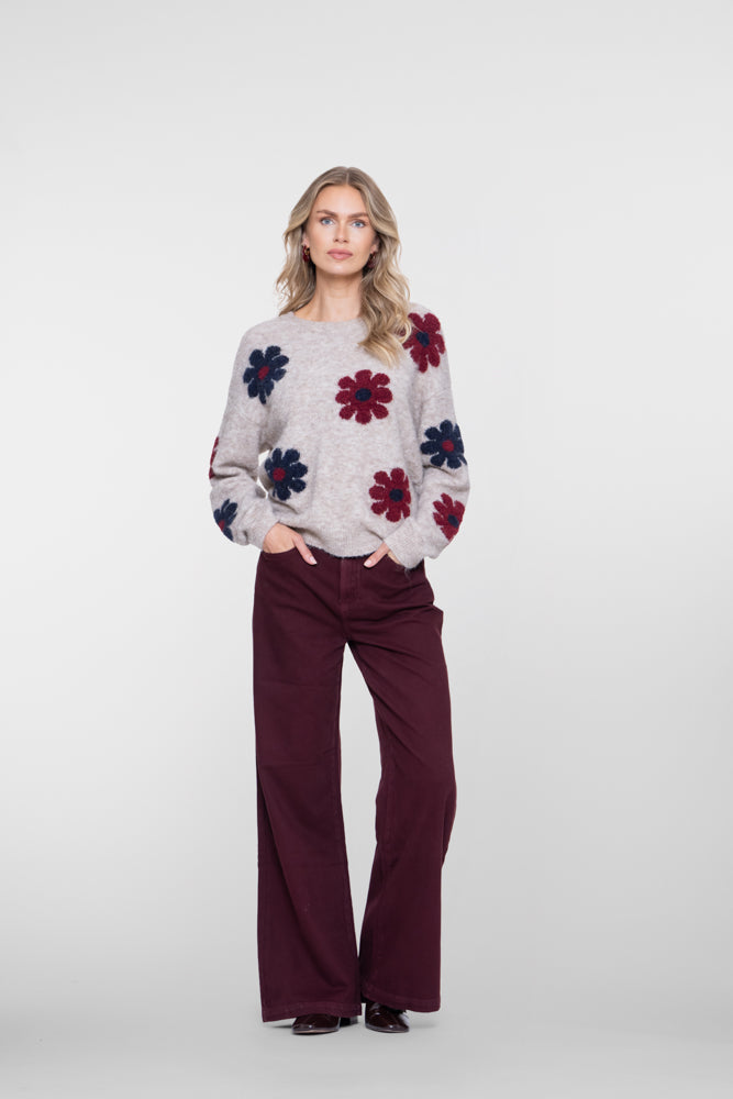 Geisha jeans met uitlopende pijpen