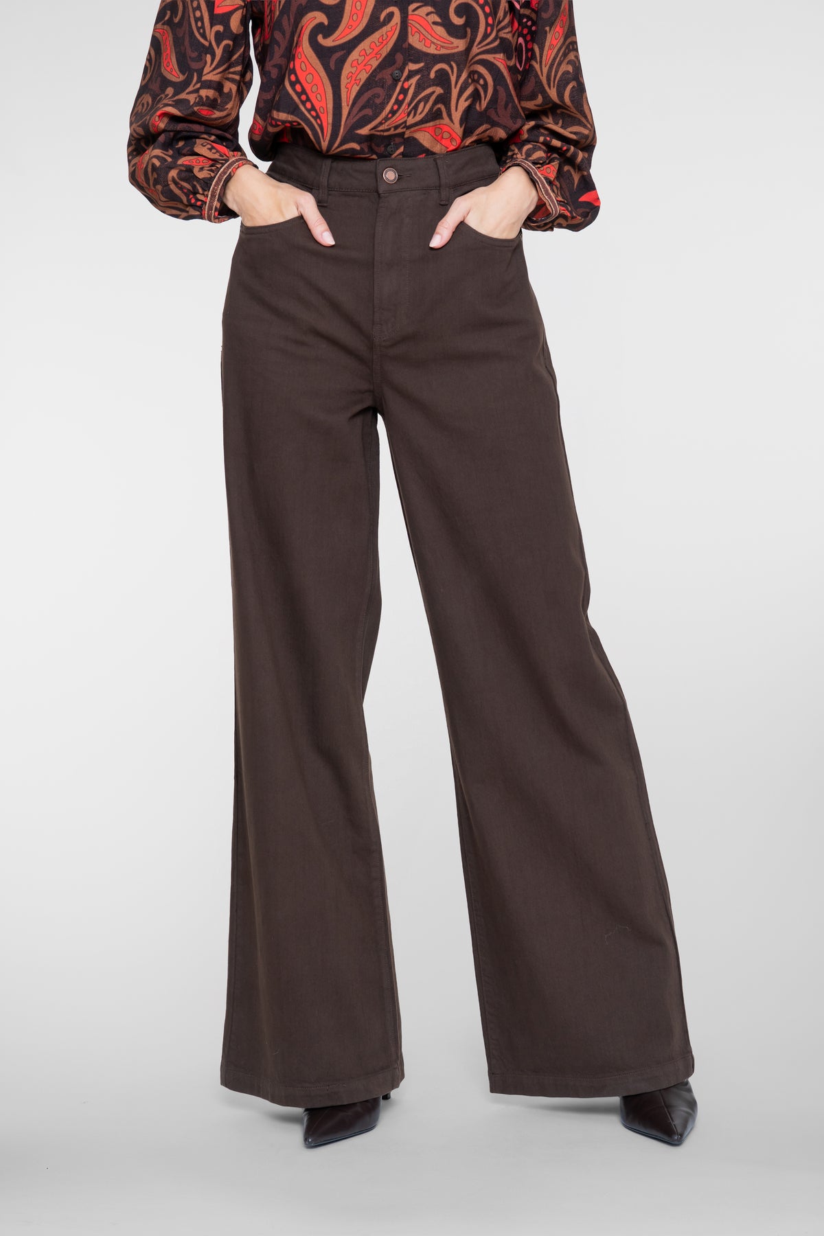 Geisha jeans met uitlopende pijpen