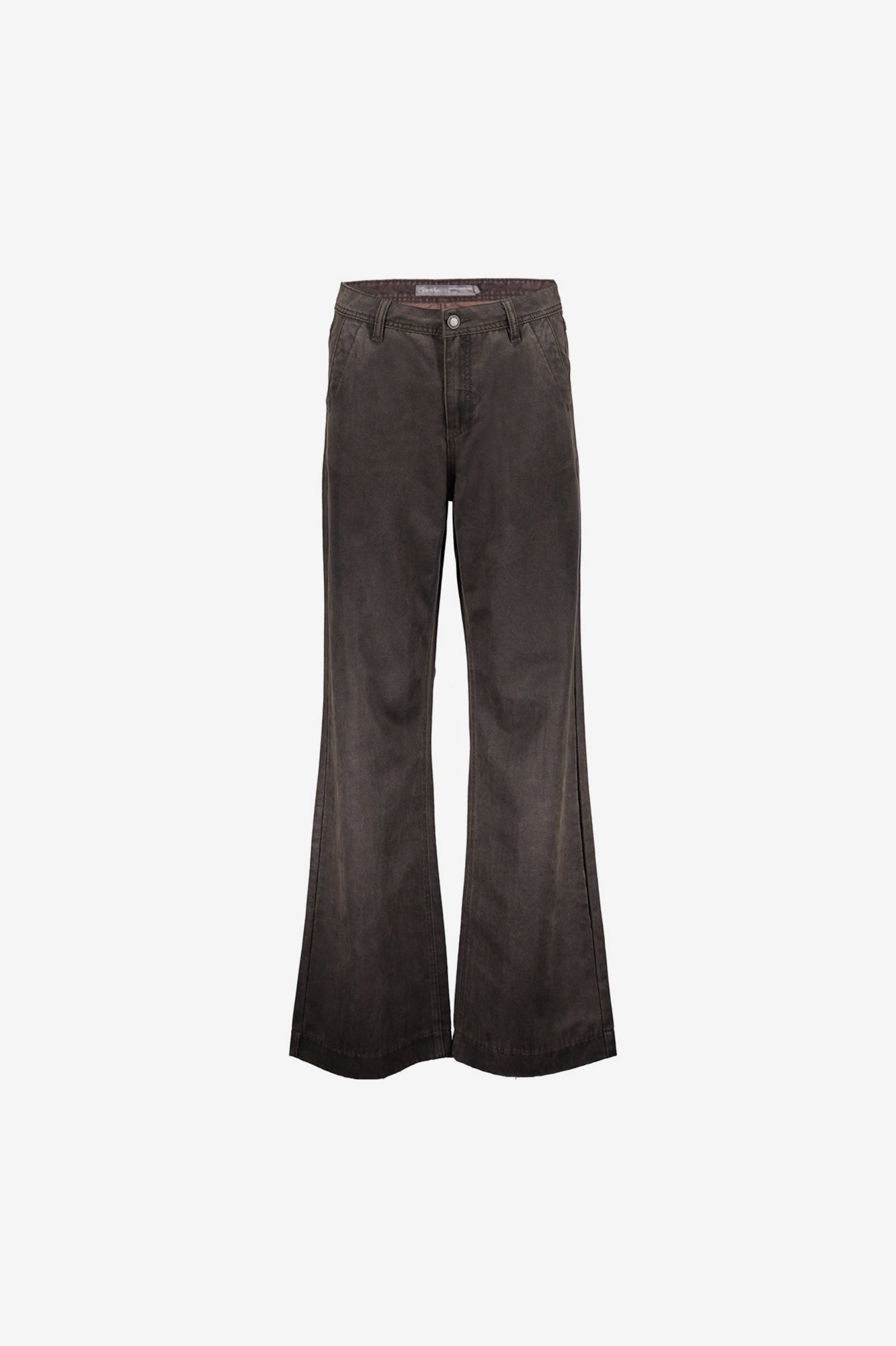 Geisha bruine jeans met hoge taille en rechte pasvorm