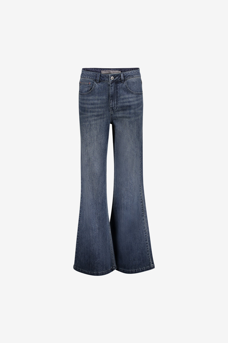 Geisha wide leg jeans met hoge taille