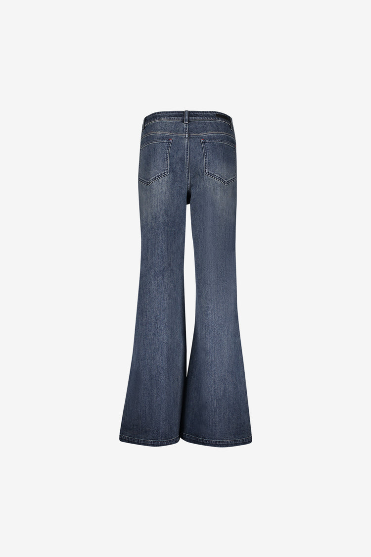 Geisha wide leg jeans met hoge taille