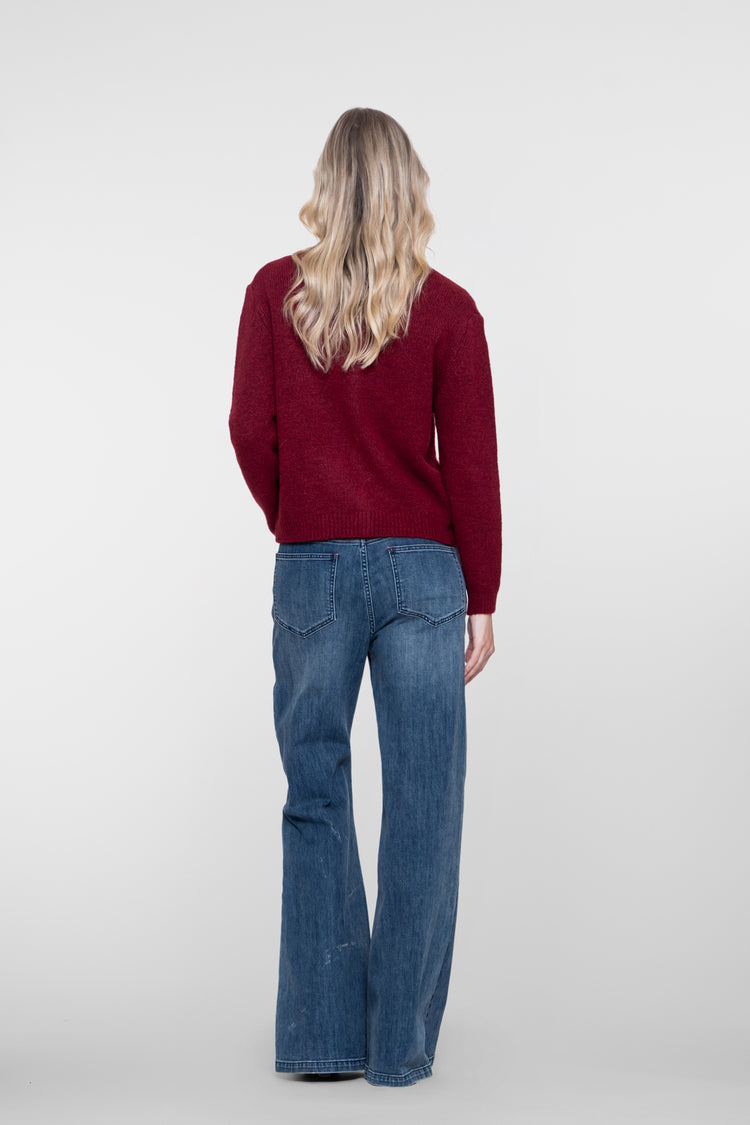 Geisha wide leg jeans met hoge taille