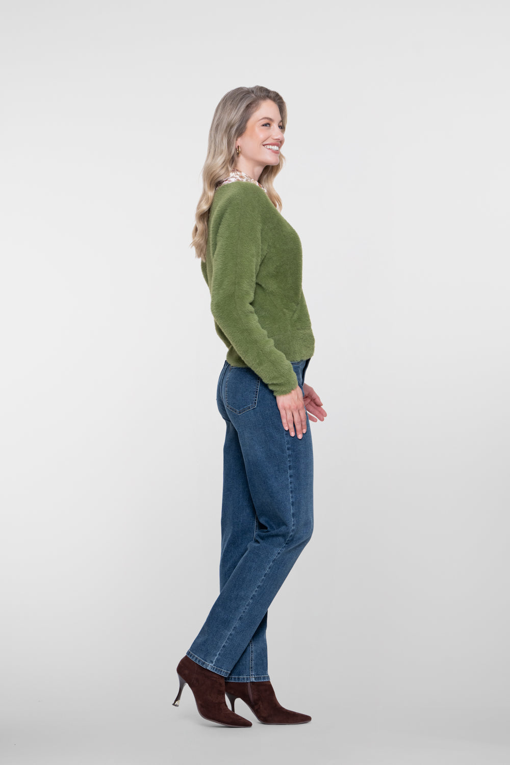 Geisha jeans met rechte pasvorm en hoge taille
