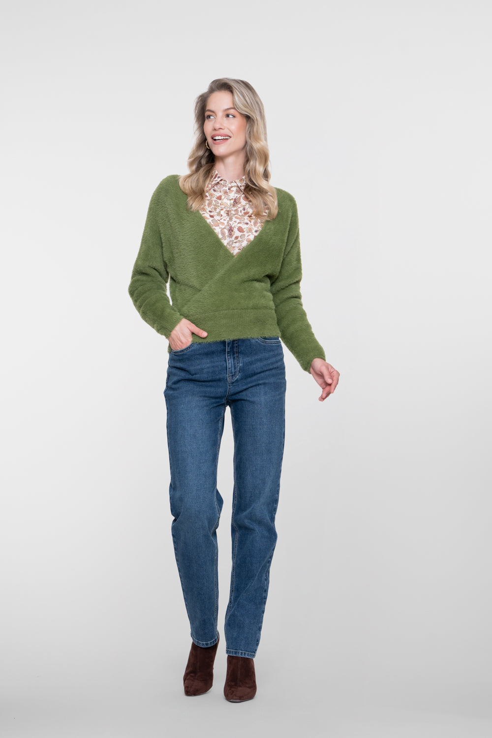 Geisha jeans met rechte pasvorm en hoge taille – Shop de look