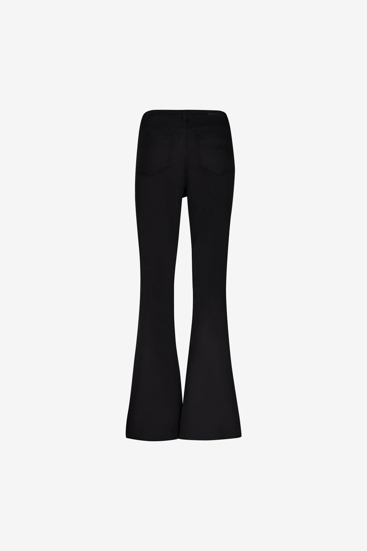 Geisha zwarte flared jeans met hoge taille