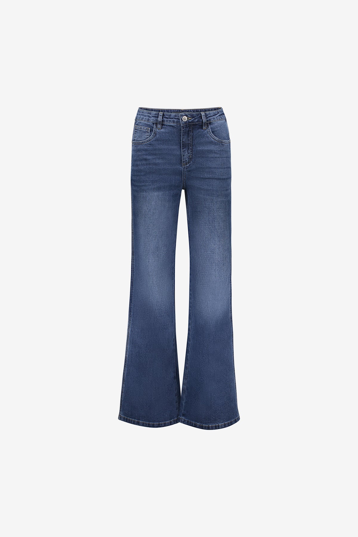 Geisha dames straight leg jeans met zijstreep