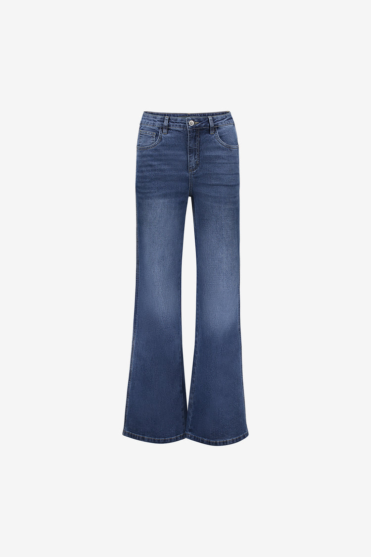 Geisha dames straight leg jeans met zijstreep
