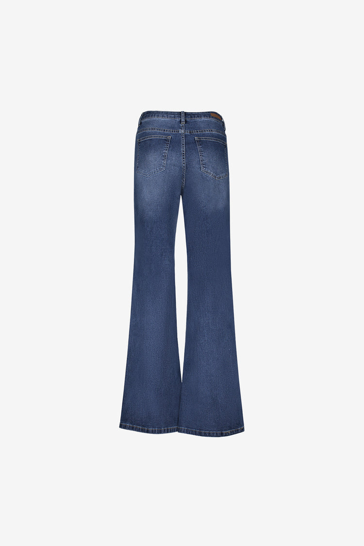 Geisha dames straight leg jeans met zijstreep