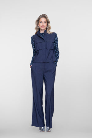 Geisha pantalon met flared pijpen