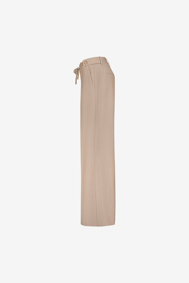 Geisha wide leg pantalon met striksluiting en comfortabele pasvorm