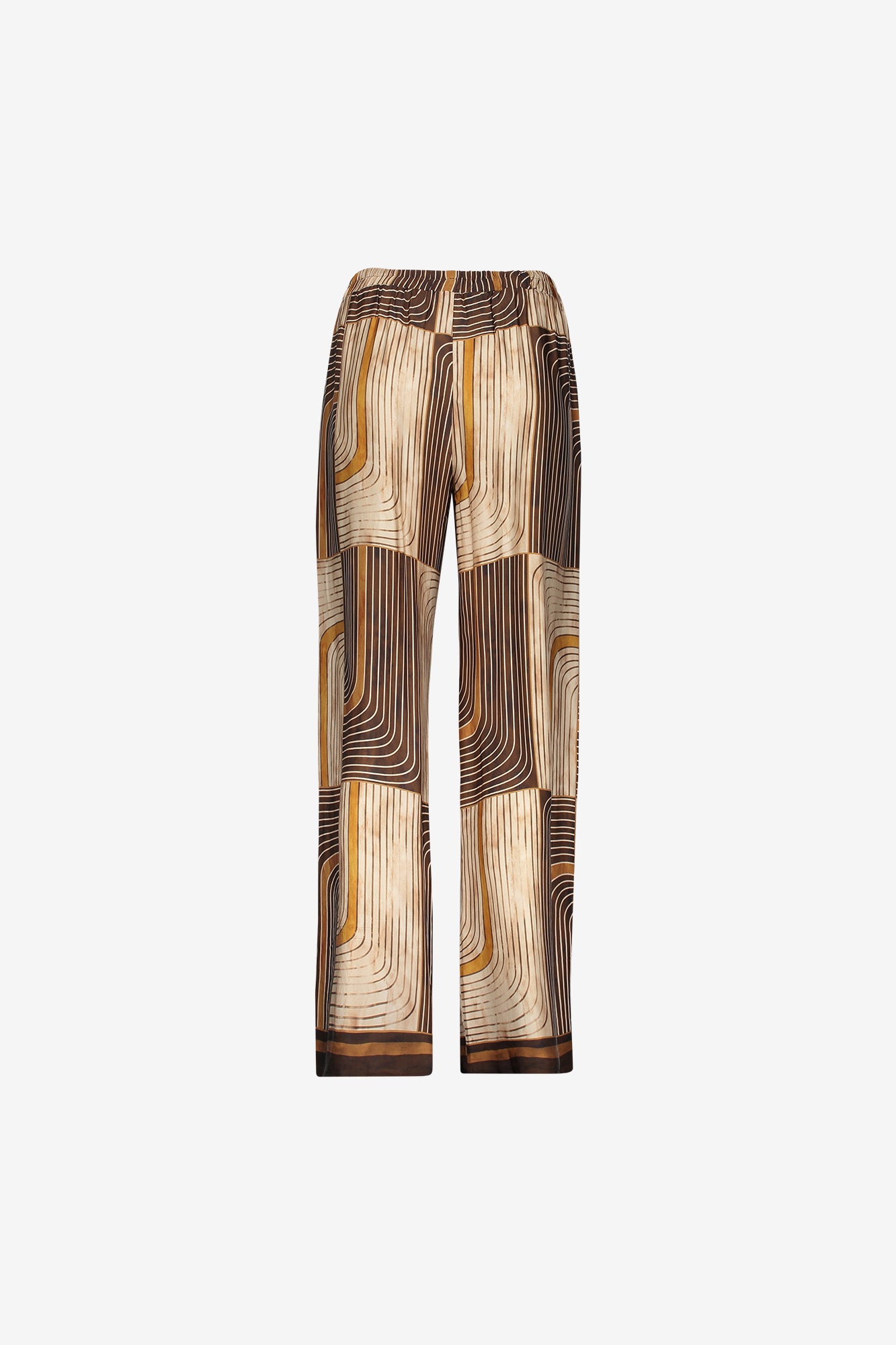 Geisha dames pantalon met grafische print en comfortabele elastische taille