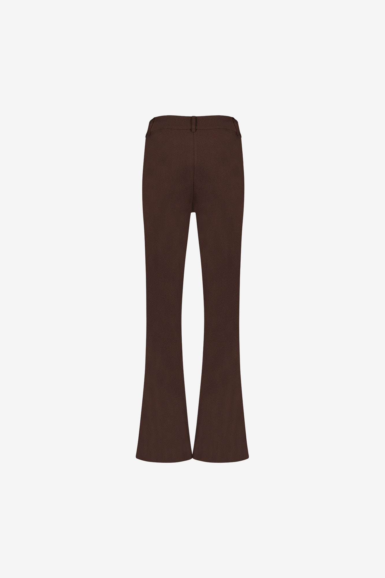 Geisha comfy flared pantalon met honeycomb structuur