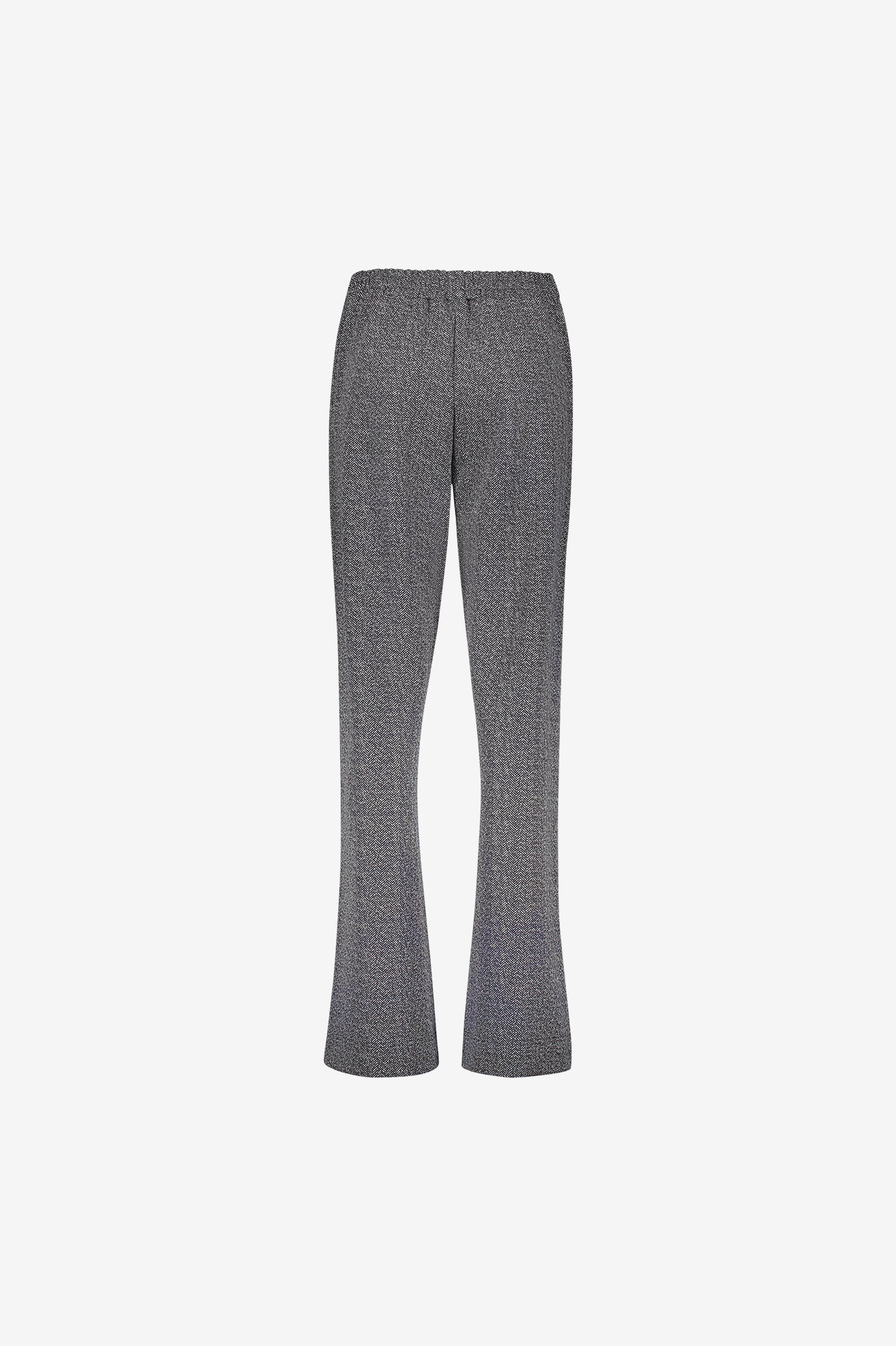 Geisha gemêleerde pantalon met elastische taille